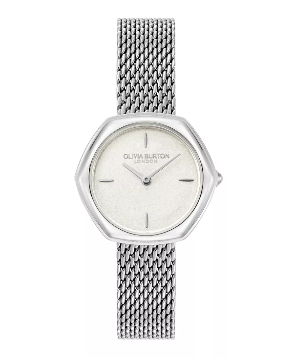 

Женские часы Charing с серебристым браслетом из нержавеющей стали, 28,5 мм Olivia Burton, silver