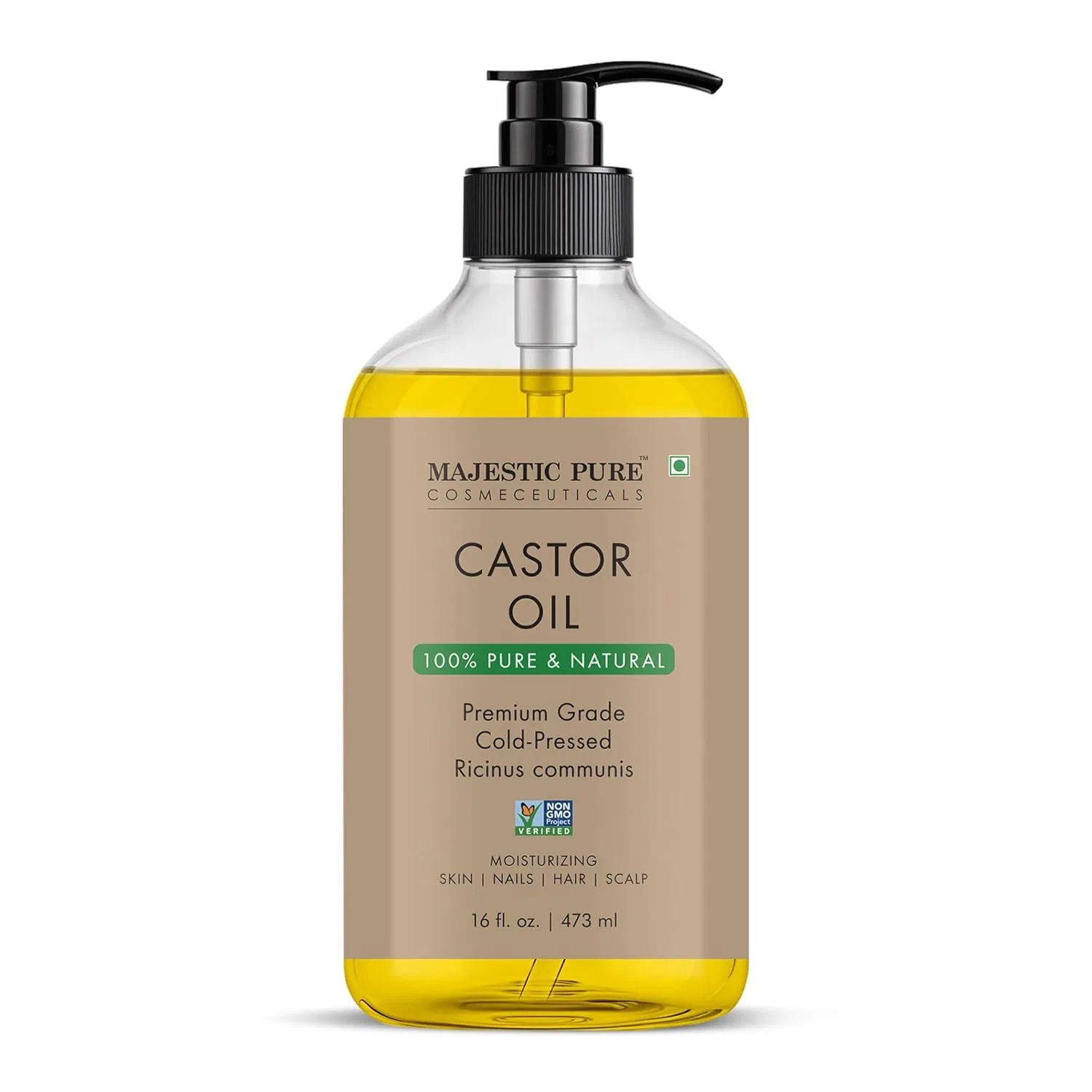 Натуральное касторовое масло холодного отжима от Majestic Pure Majestic Pure