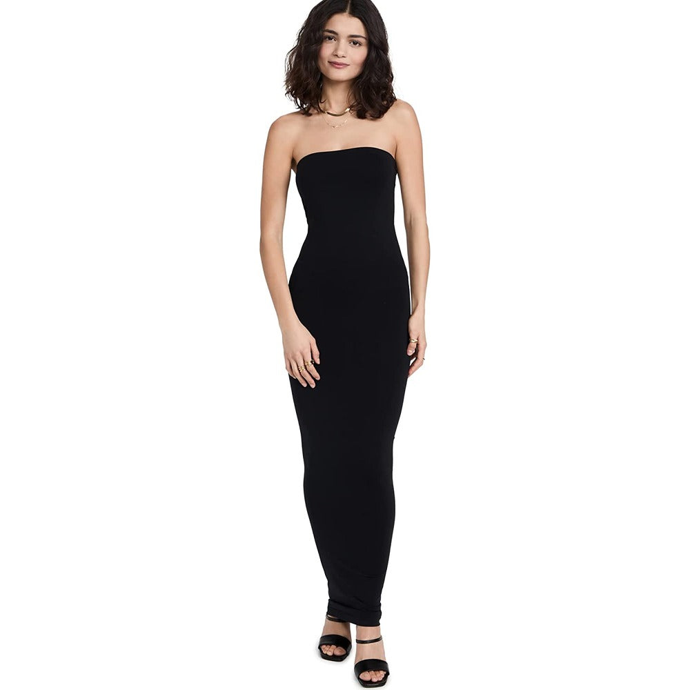 

Платье Wolford женское Fatal, однотонное черное, макси, трикотажное, эластичное, облегающее