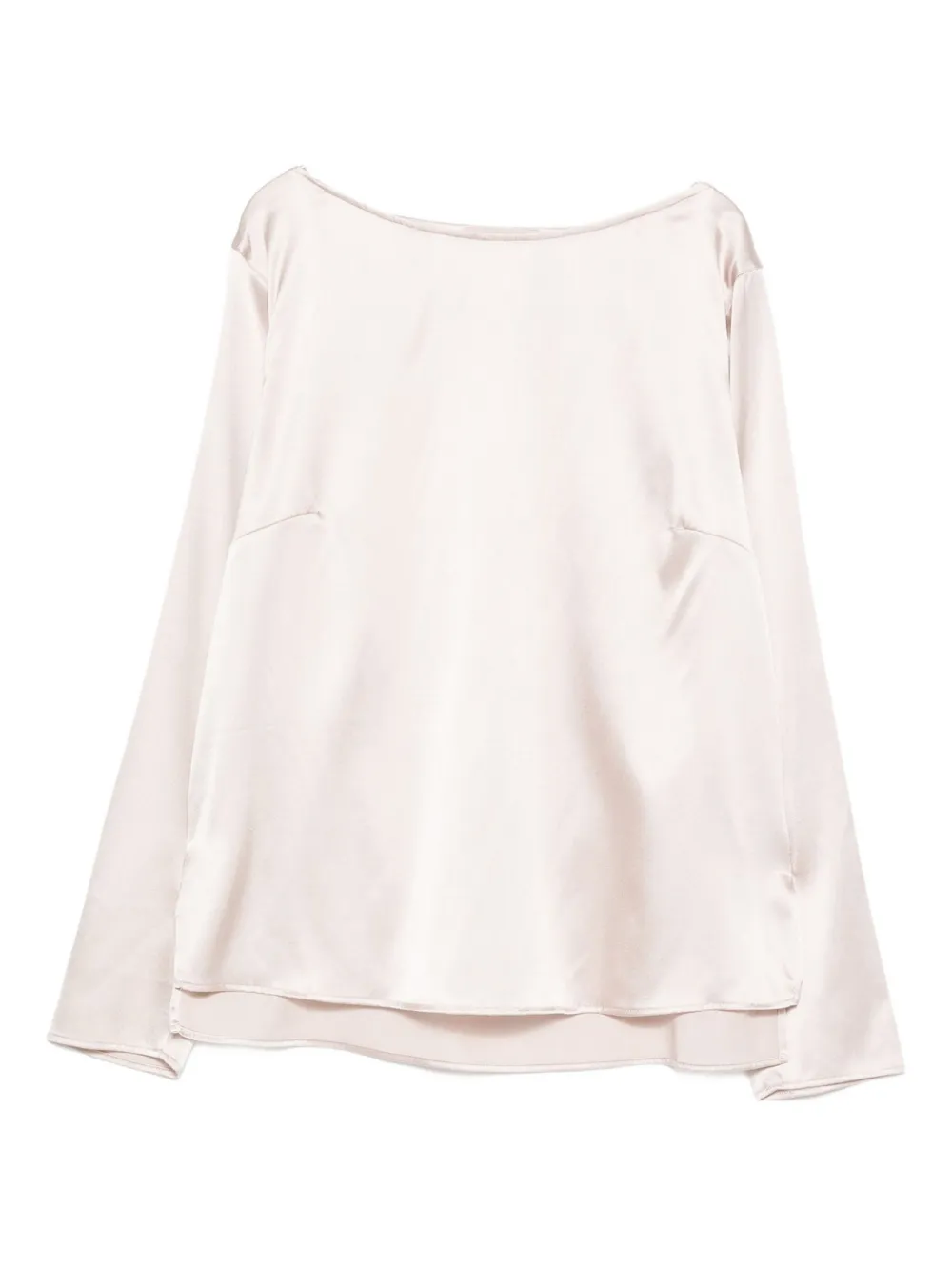 

Блуза с длинными рукавами и вырезом «лодочка» Purotatto, бежевый