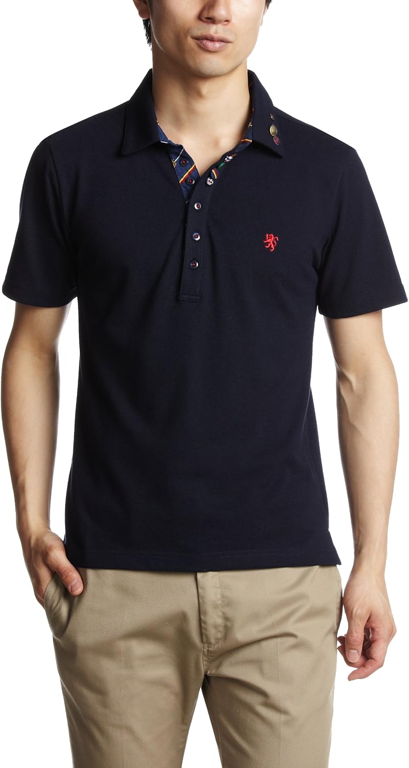 

Многокнопочная рубашка поло Pincponc, темно-синий