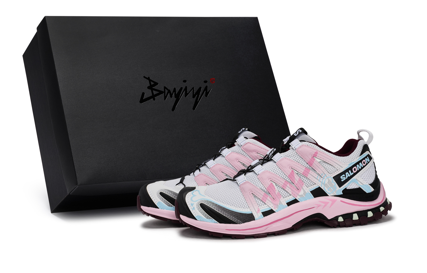 

SALOMON Кроссовки для бега XA PRO 3D Abrasion Resistant Low top Unisex Black White Pink Blue