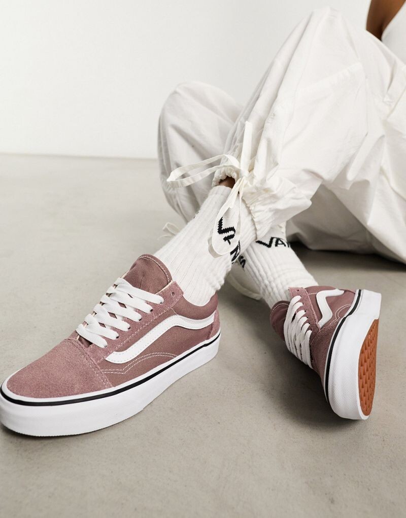 

Розовые кроссовки Vans Old Skool, Розовый, Розовые кроссовки Vans Old Skool