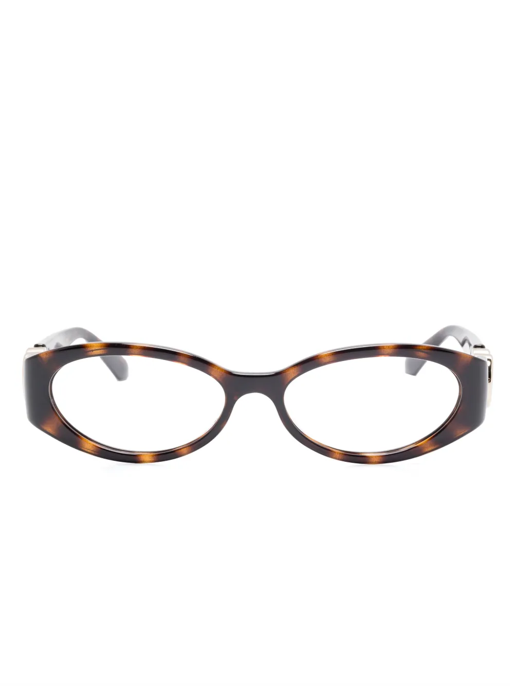 

Очки в овальной оправе Gucci Eyewear, черный