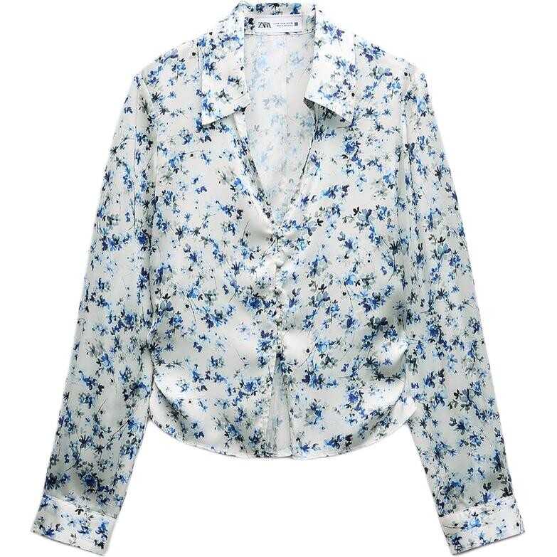 

Рубашка женская синяя Zara