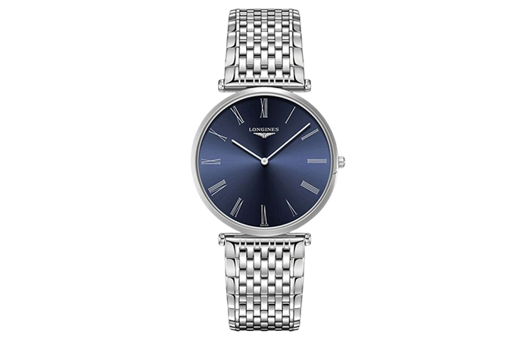 

LONGINES Женские кварцевые часы с синим циферблатом, 37 мм