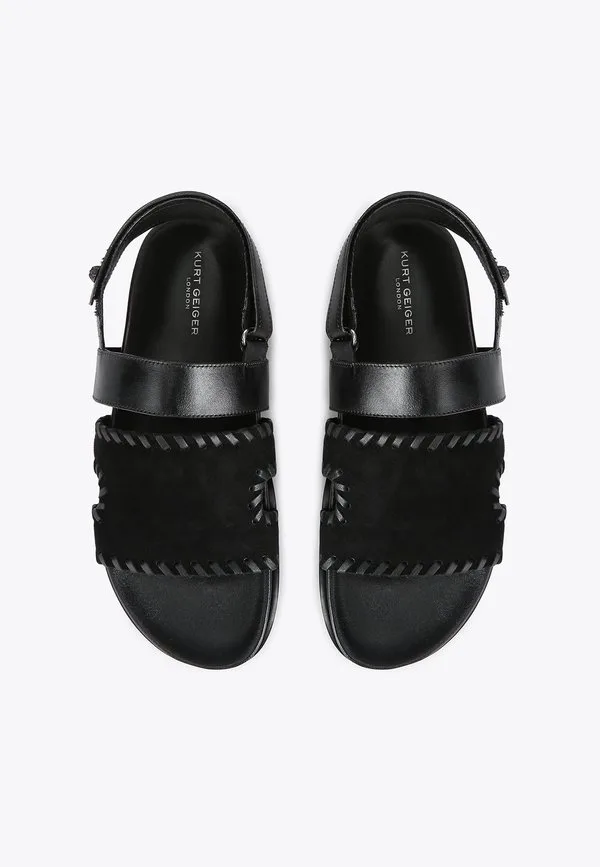 Шлепанцы для бассейна baker bs sandal Kurt Geiger London, Black — фото 2