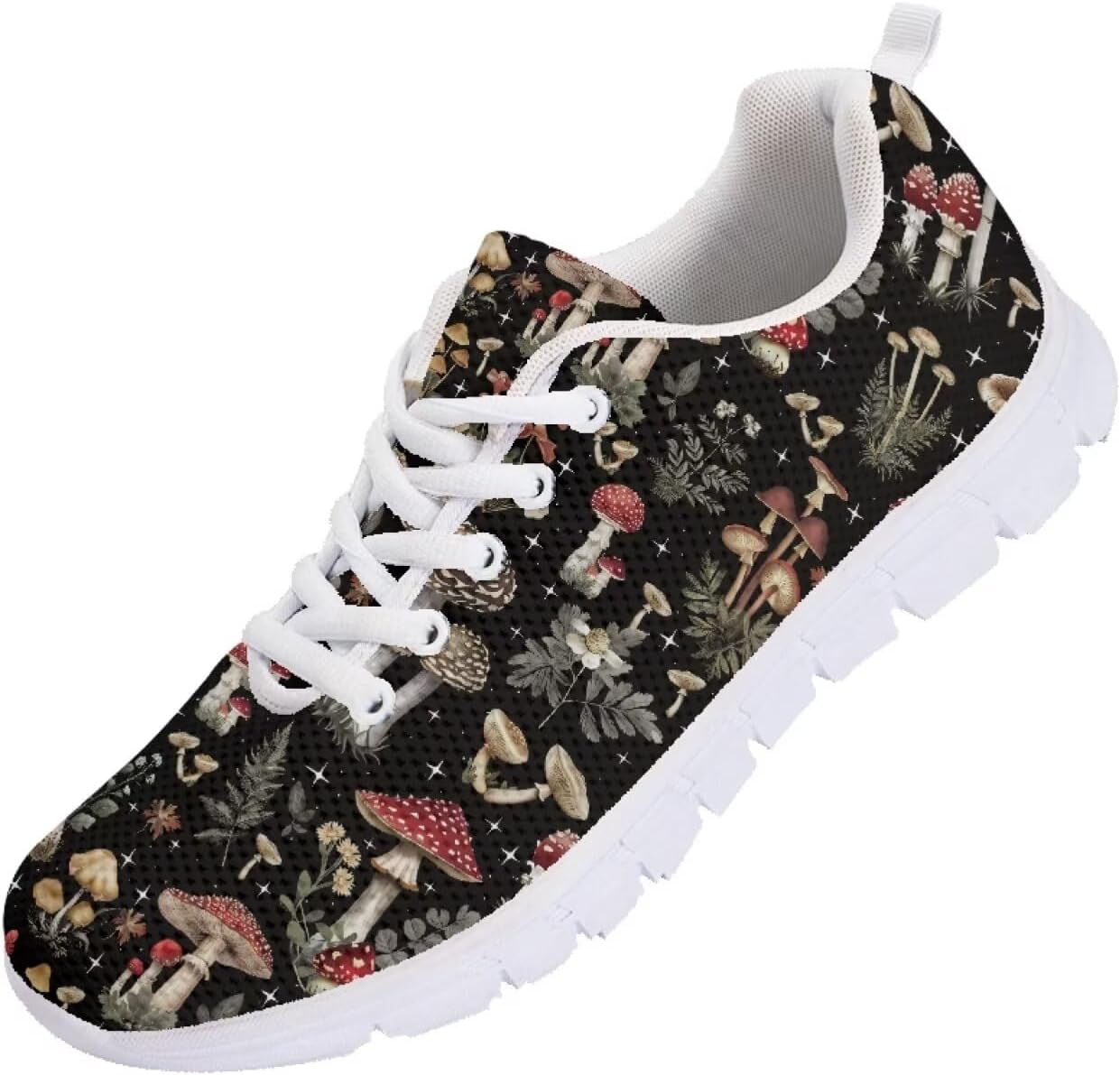 

Мужские кроссовки Funnydude Funny Print для тенниса, спортивные, удобные, дышащие, с сетчатым верхом, Mushroom