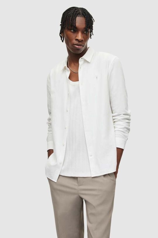

Хлопчатобумажную рубашку AllSaints, белый