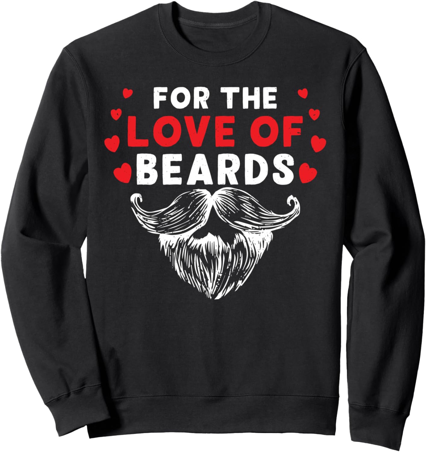 

Мужская толстовка с надписью «For The Love Of Beards Design Beard» Beards Design Ideas For Pogonophiles, черный