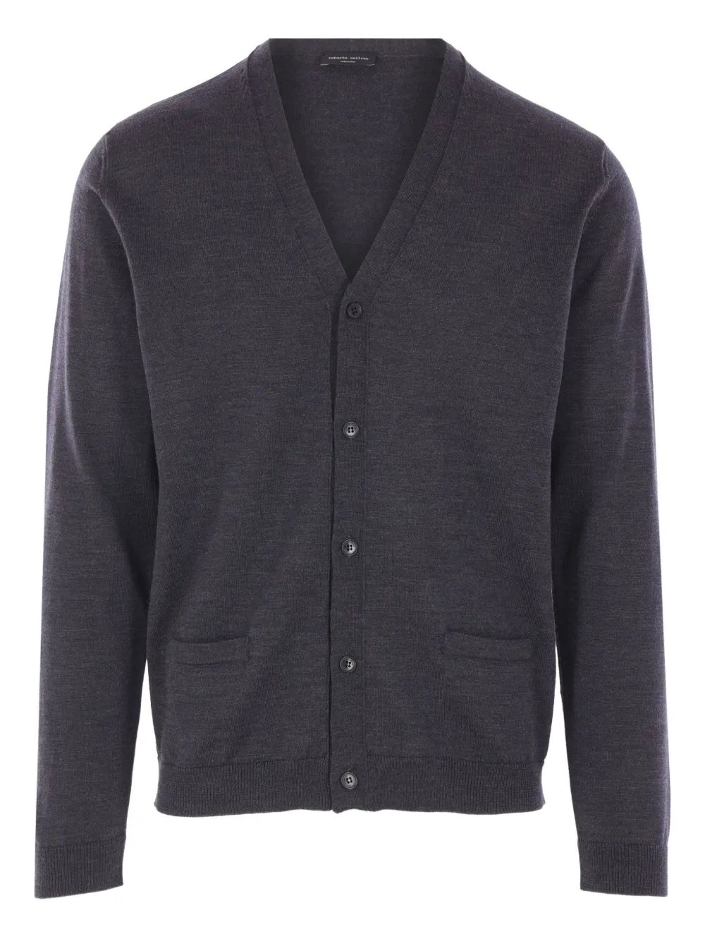 

Шерстяной кардиган Roberto Collina, серый