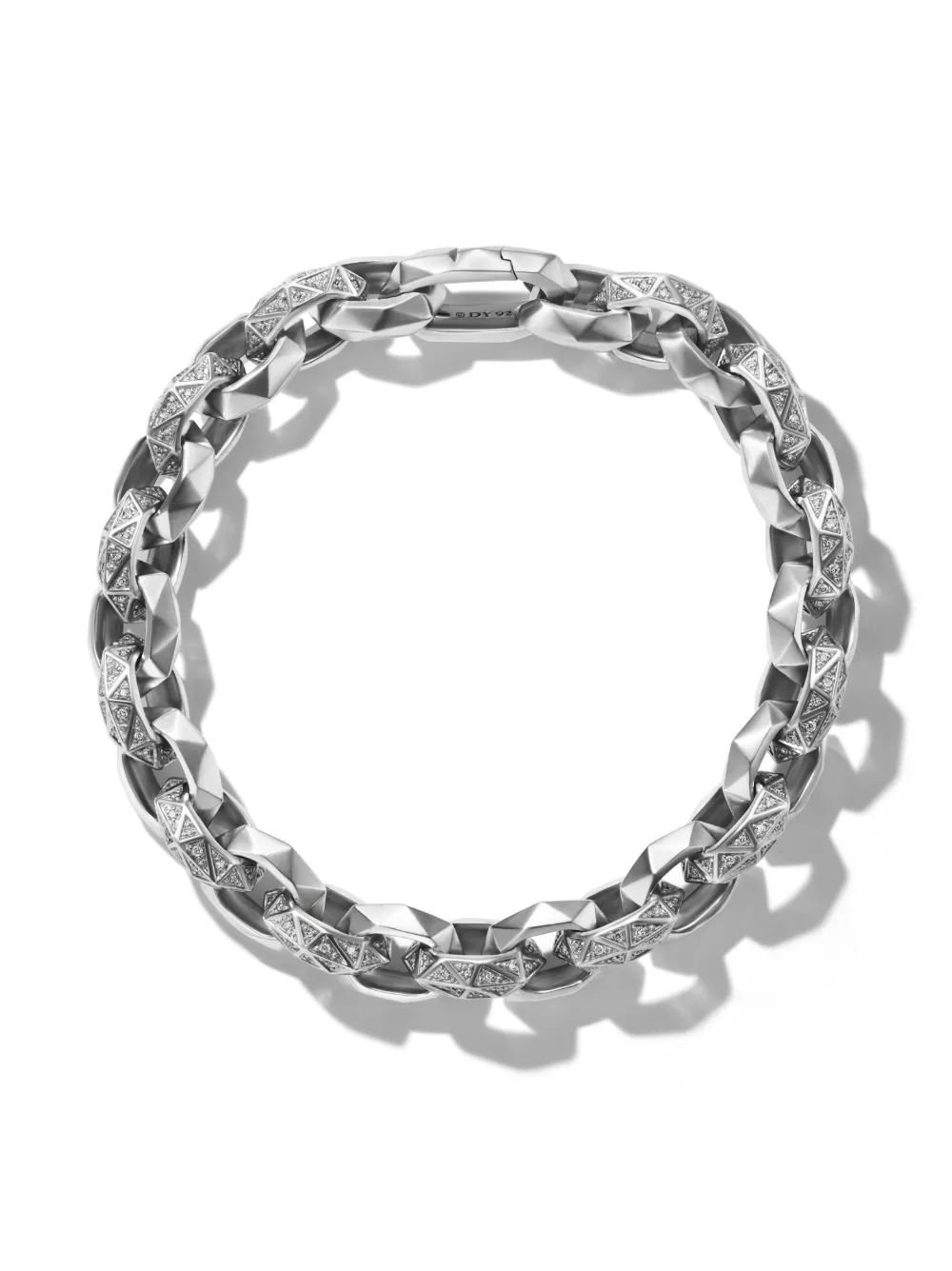 

Серебряный браслет Torqued Faceted Link (11.6 мм) David Yurman, серебяный