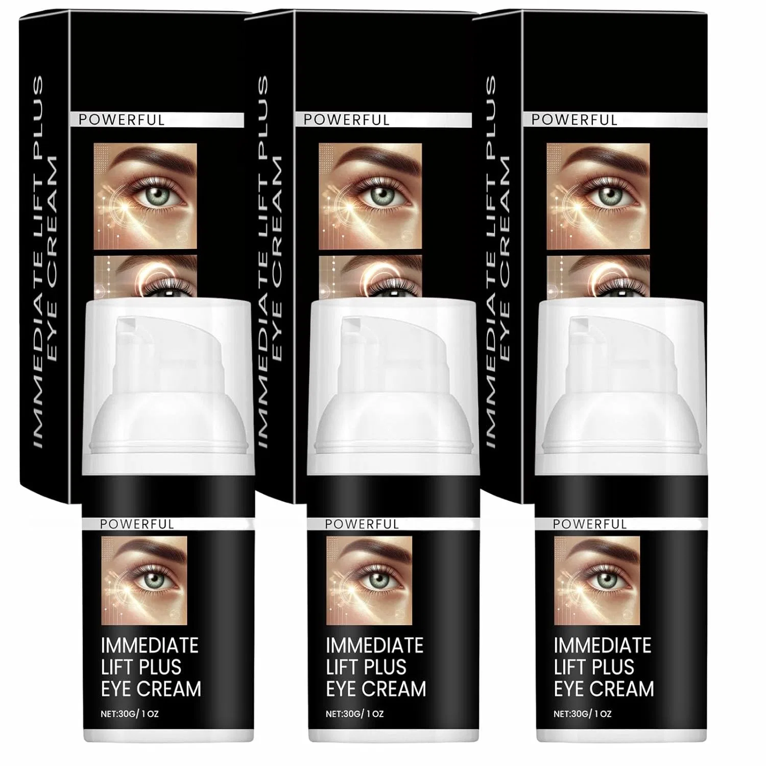 Крем для глаз «Instant Lift Plus» от морщин и отеков, 3 шт. Jasubai, Pack Of 3