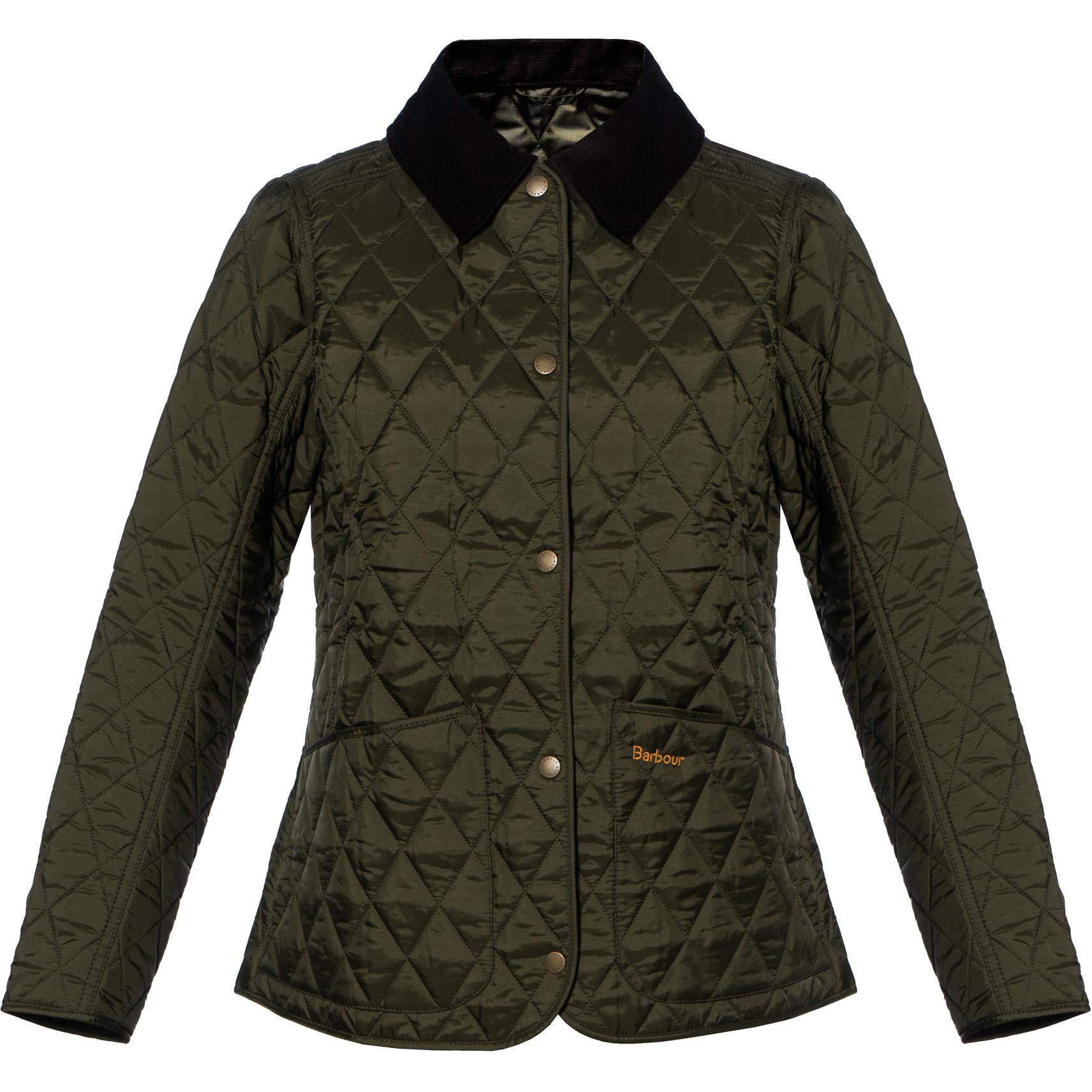 

BARBOUR Куртка на молнии с простежкой, Olive Green