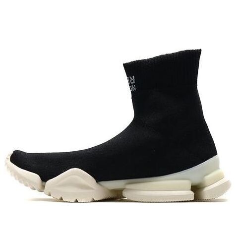 

Кроссовки sock runner print in black Reebok, черный