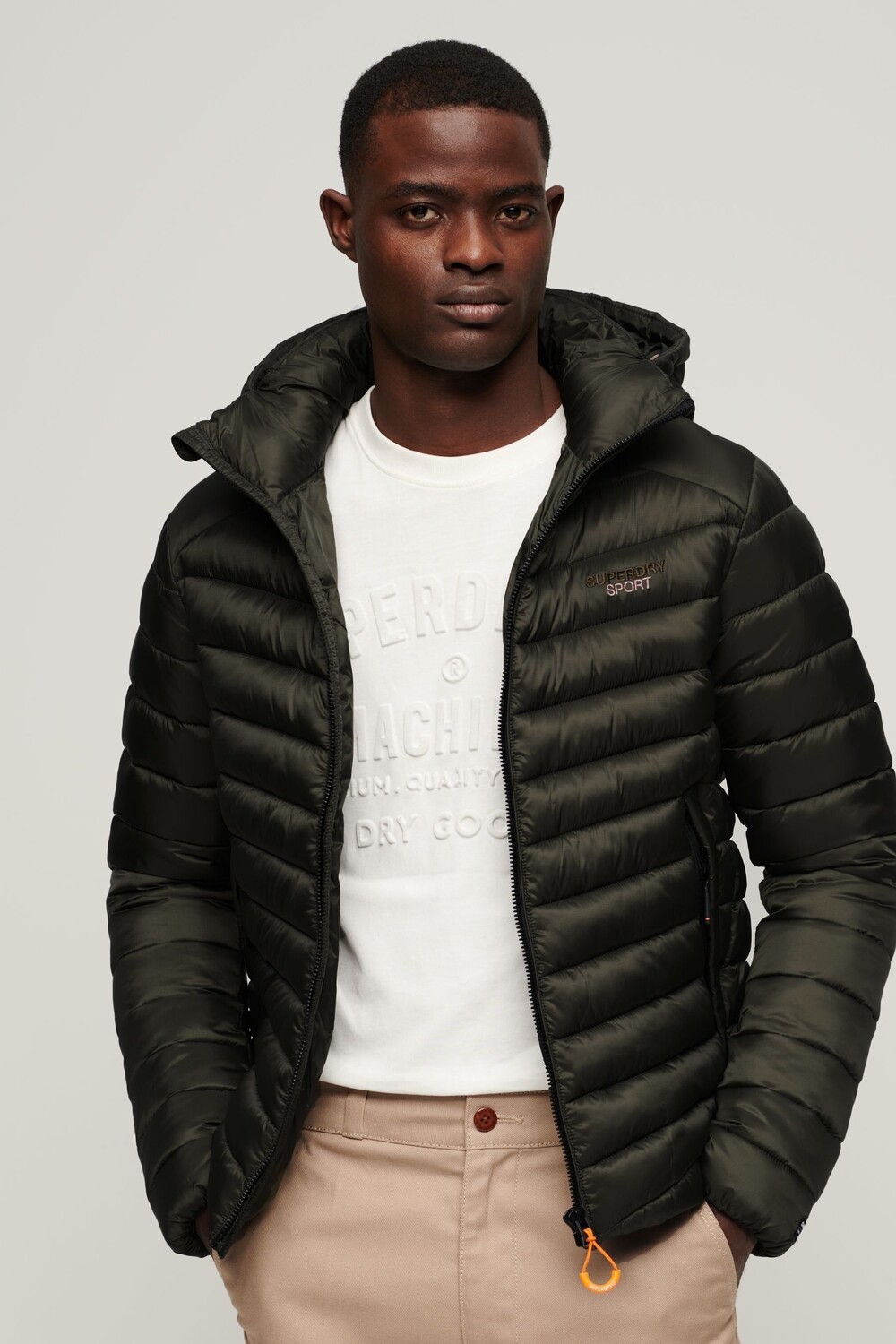 

Утепленная куртка Fuji с капюшоном Superdry, зеленый