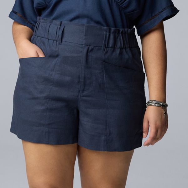 

Удобные шорты больших размеров Simply Vera Vera Wang, цвет deep sapphire