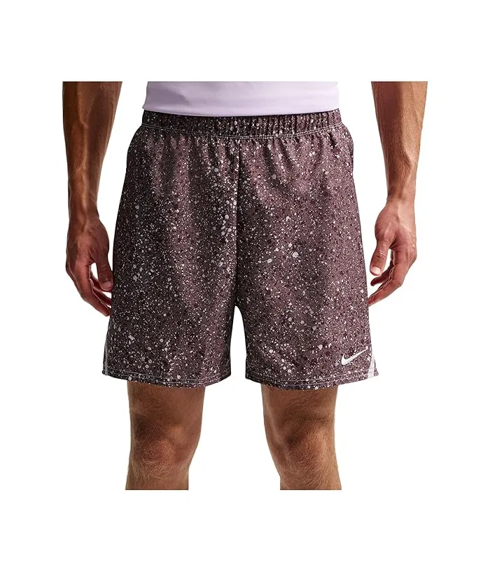 Шорты Dri-FIT Victory 7" All Over Print Nike, Tattoo/Platinum Violet/White