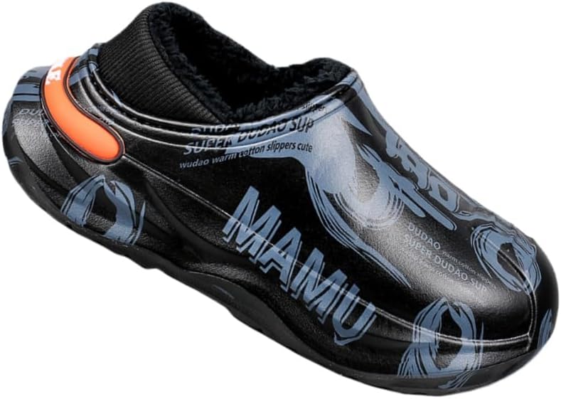 

Мужские большие домашние хлопковые тапочки FmShi с противоскользящей подошвой, утепленные и теплые для зимнего использования на улице. Легкие и удобные, прочные, синий