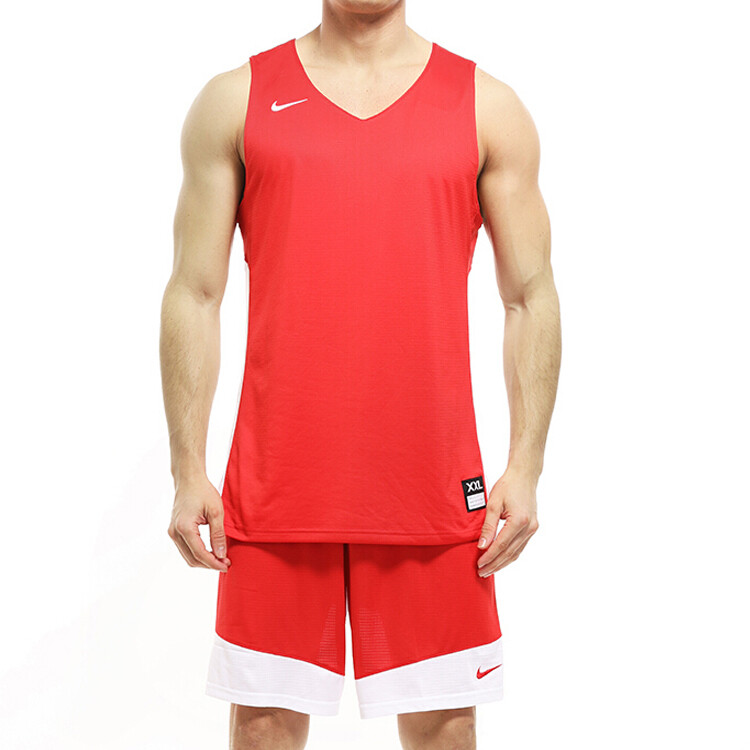 Повседневные шорты мужские красные/белые Nike, красный/белый — фото 3