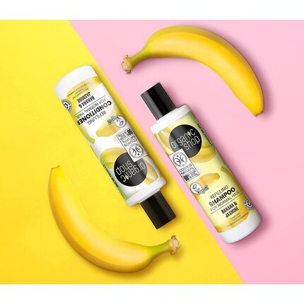 Восстанавливающий шампунь для нормальных волос Банан и Жасмин 280мл, Organic Shop — фото 3