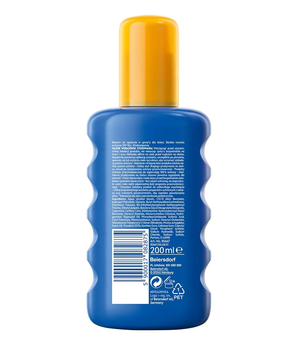 Детский солнцезащитный спрей «Sun Kids Protection & Care», SPF 50+ от Nivea Nivea — фото 2