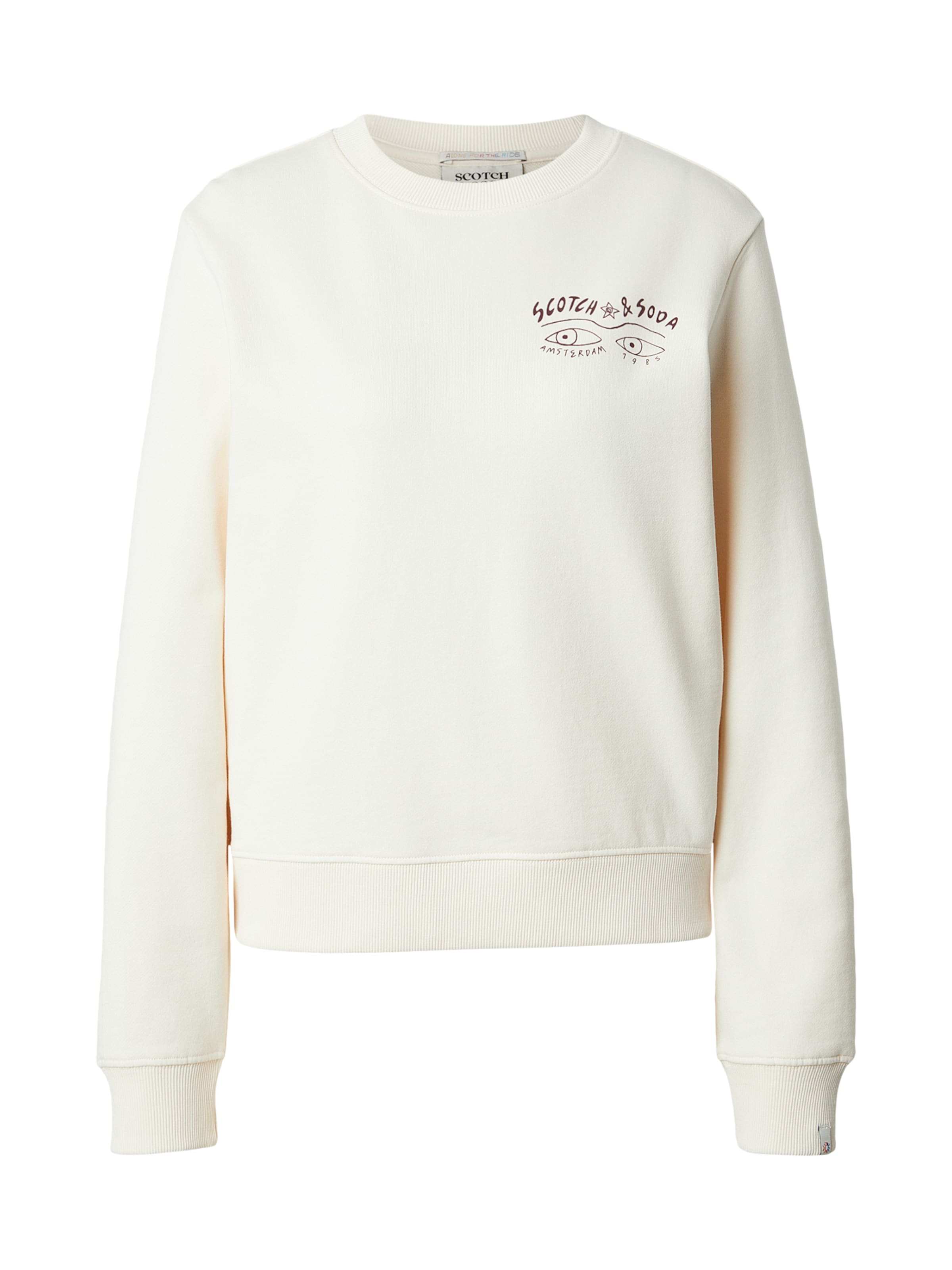 

SCOTCH & SODA Свитшот в цвете Off White, Белый, SCOTCH & SODA Свитшот в цвете Off White