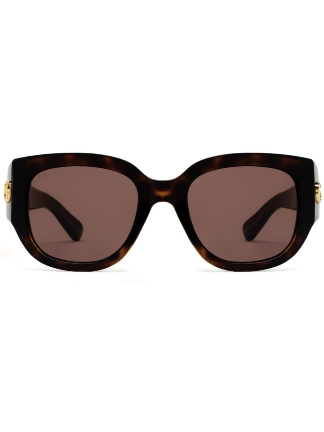 

Gucci Eyewear солнцезащитные очки с логотипом Double G, коричневый
