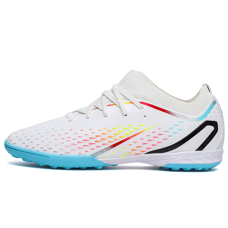 

Нескользящие, водонепроницаемые и дышащие, легкие, амортизирующие, низкие детские футбольные бутсы для подростков CAMKIDS, белый