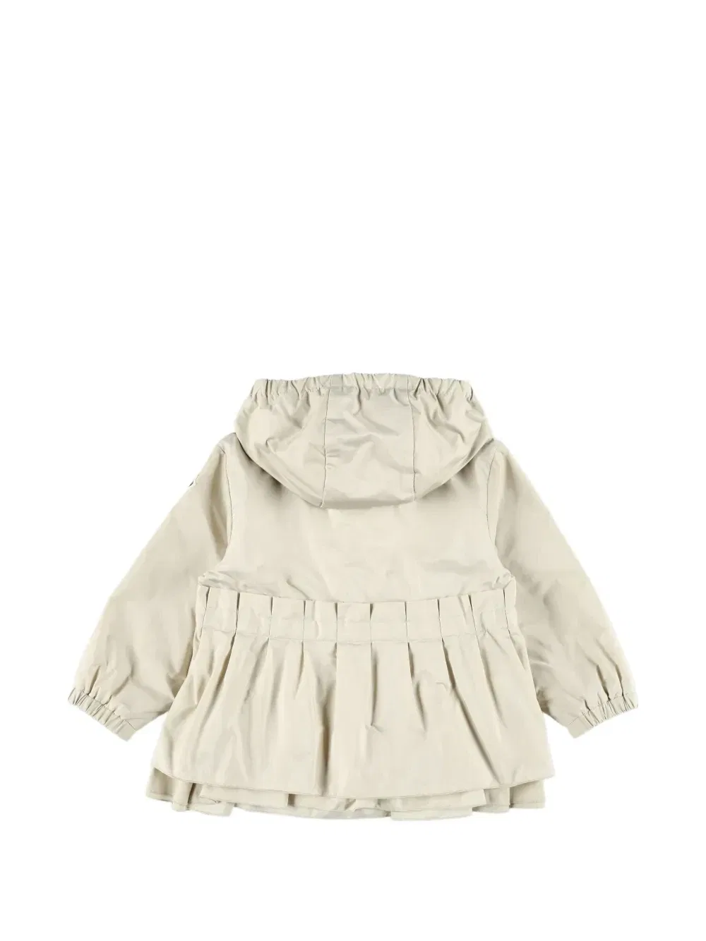 Плиссированная куртка Wete с капюшоном Moncler Enfant, бежевый — фото 2