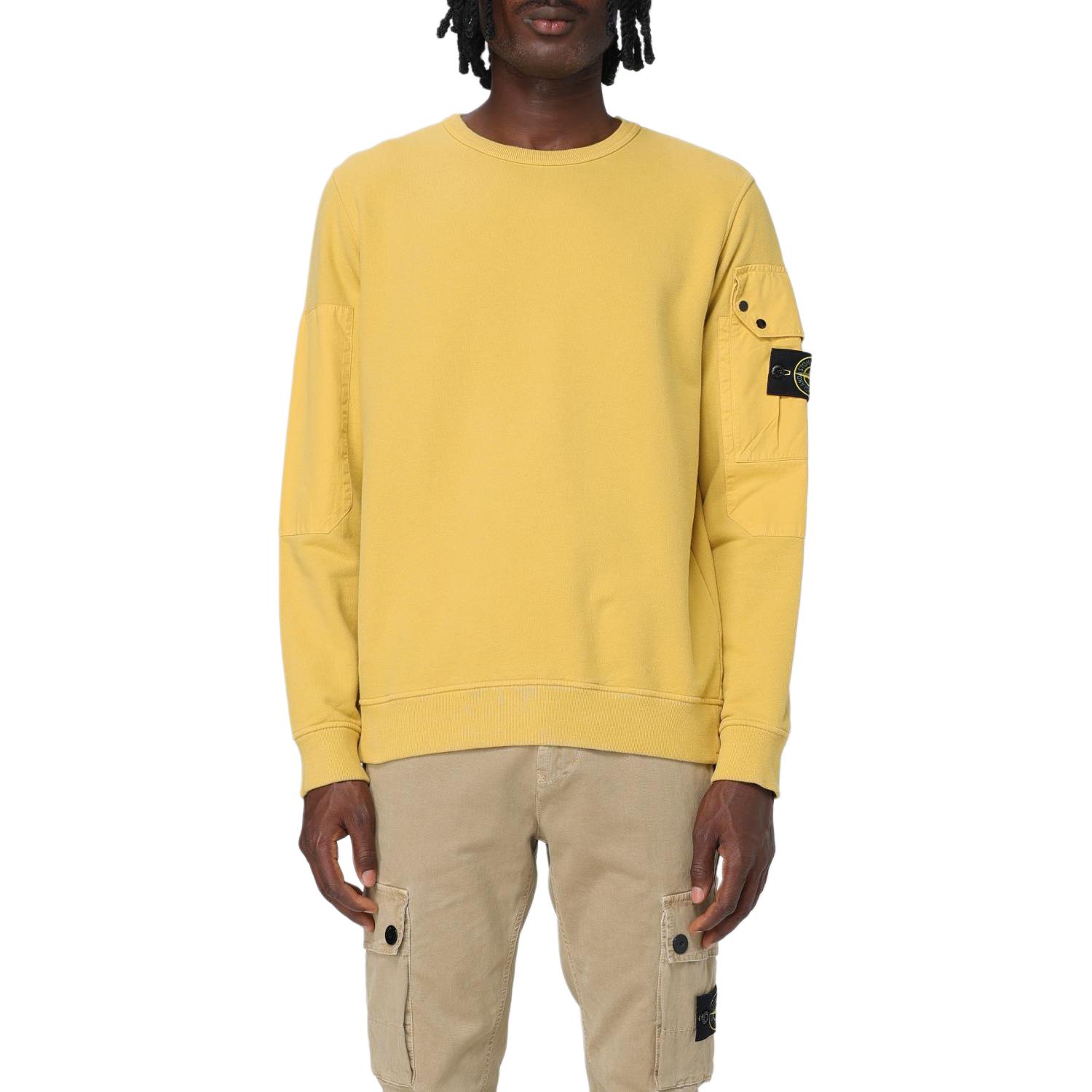 

STONE ISLAND Желтый унисекс свитшот Unisex Yellow