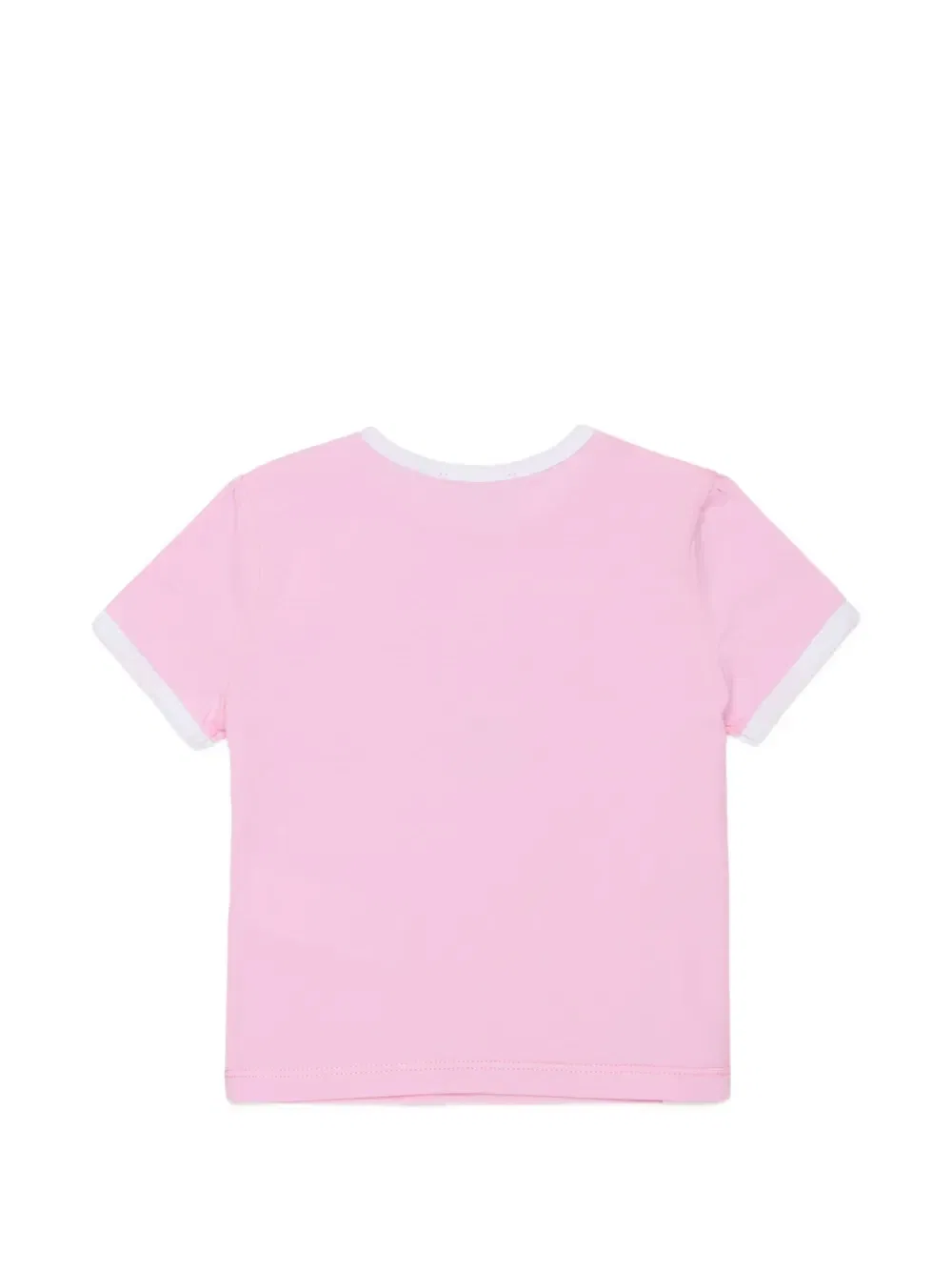 Футболка с логотипом и блестками Diesel Kids, розовый — фото 2