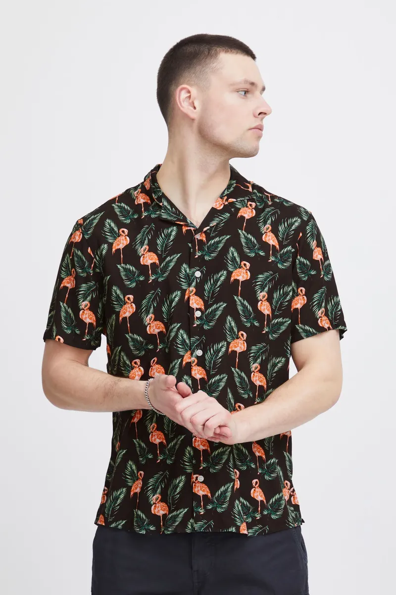 

Рубашка с короткими рукавами из смеси "BLEND BHShirt", черный