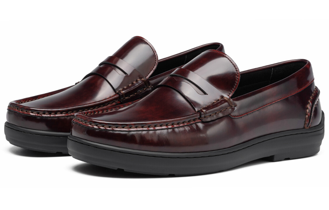 Туфли Men"s Casual Men Low-Top Burgundy Roberta Di Camerino, цвет Burgundy — фото 3