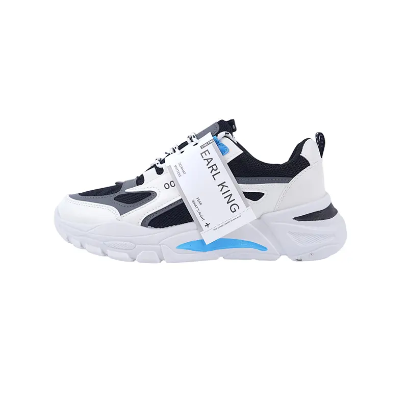 

Earl king Износостойкие и легкие мужские низкие кеды Casual Black, цвет Black