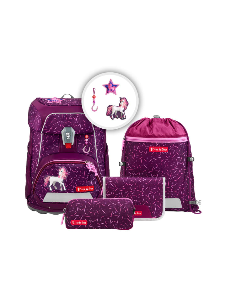 

Step by Step Рюкзак для начальной школы "Pretty Unicorn Nuala" из 5 предметов, фиолетовый