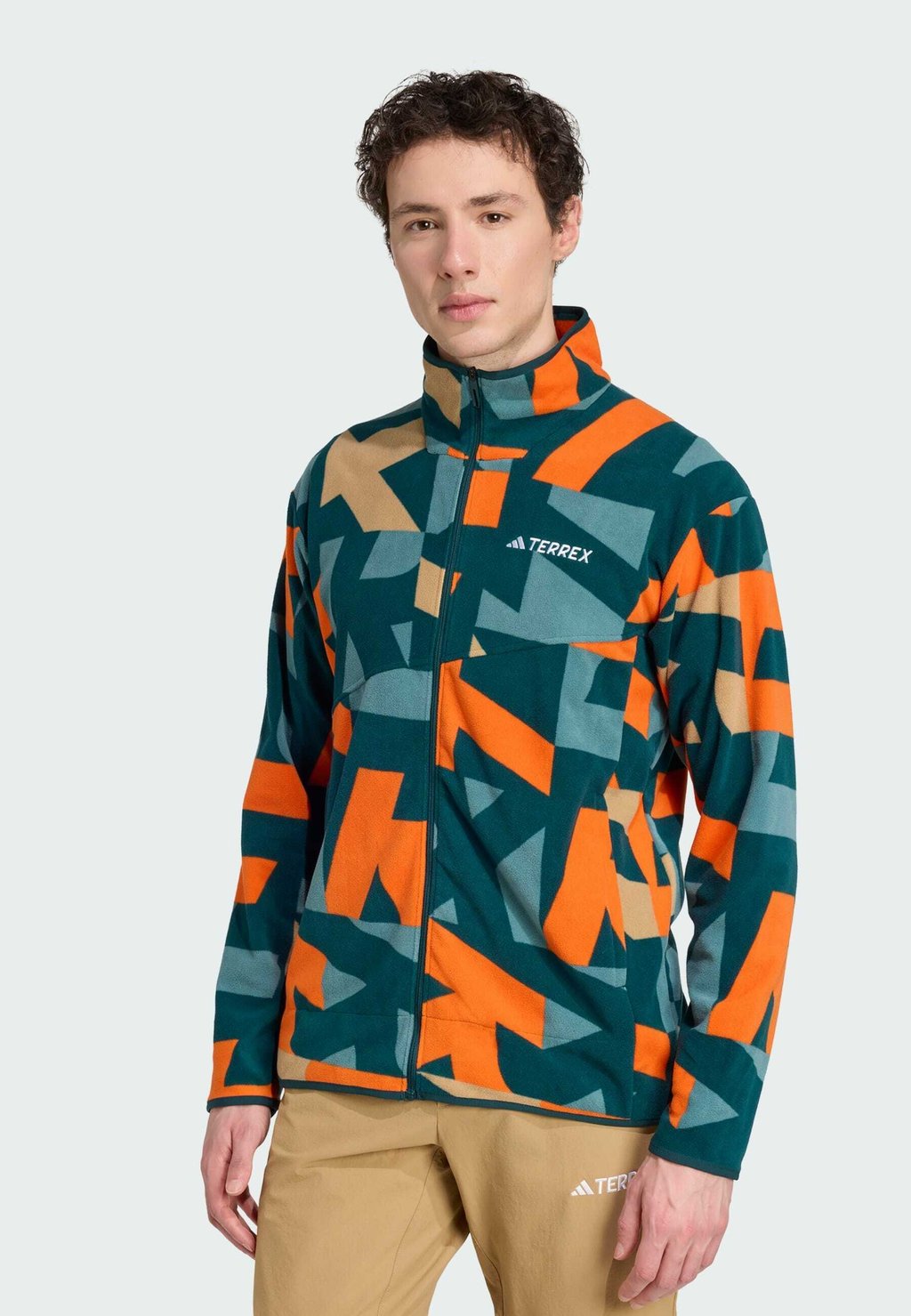

Флисовая куртка MT AOP Adidas Terrex, темно-зеленый