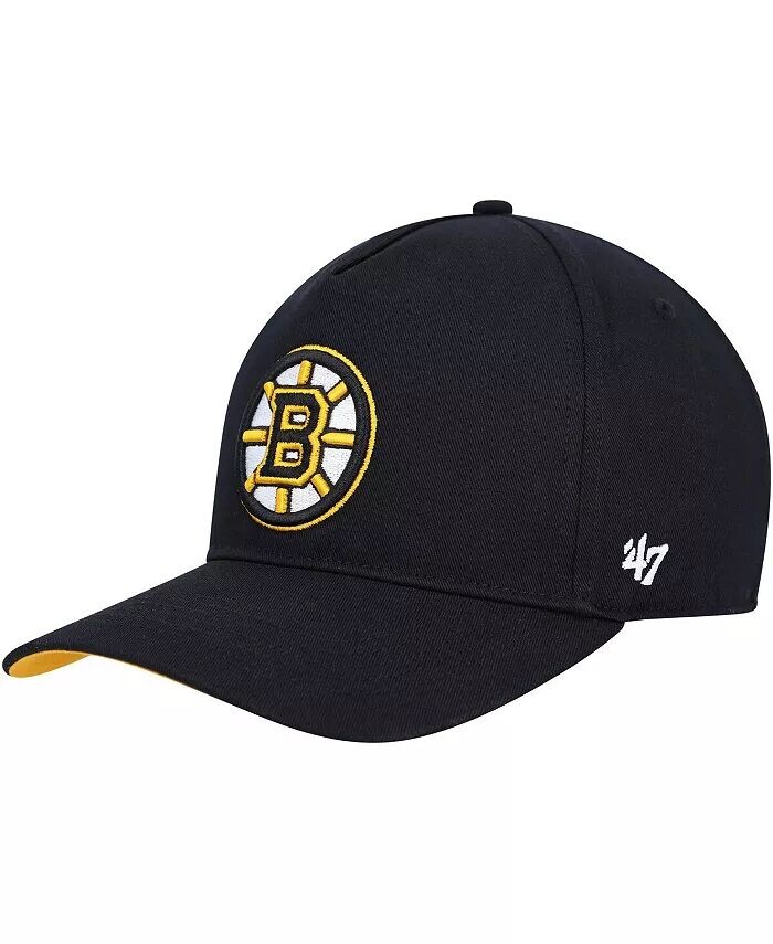 

Мужская черная бейсболка Boston Bruins Primary Hitch Snapback '47 Brand