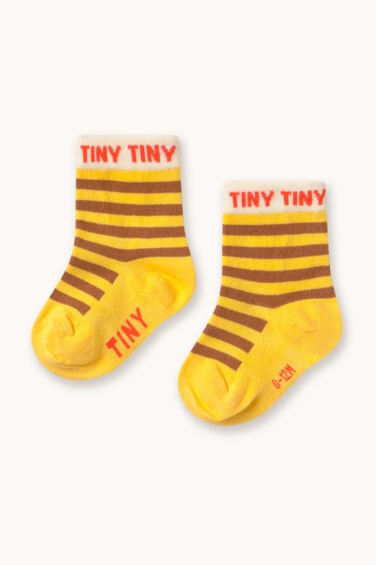

Детские носки STRIPES SHORT HEIGHT SOCKS Tinycottons, желтый