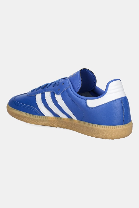 Кожаные детские кроссовки Samba OG Adidas Originals, синий — фото 3