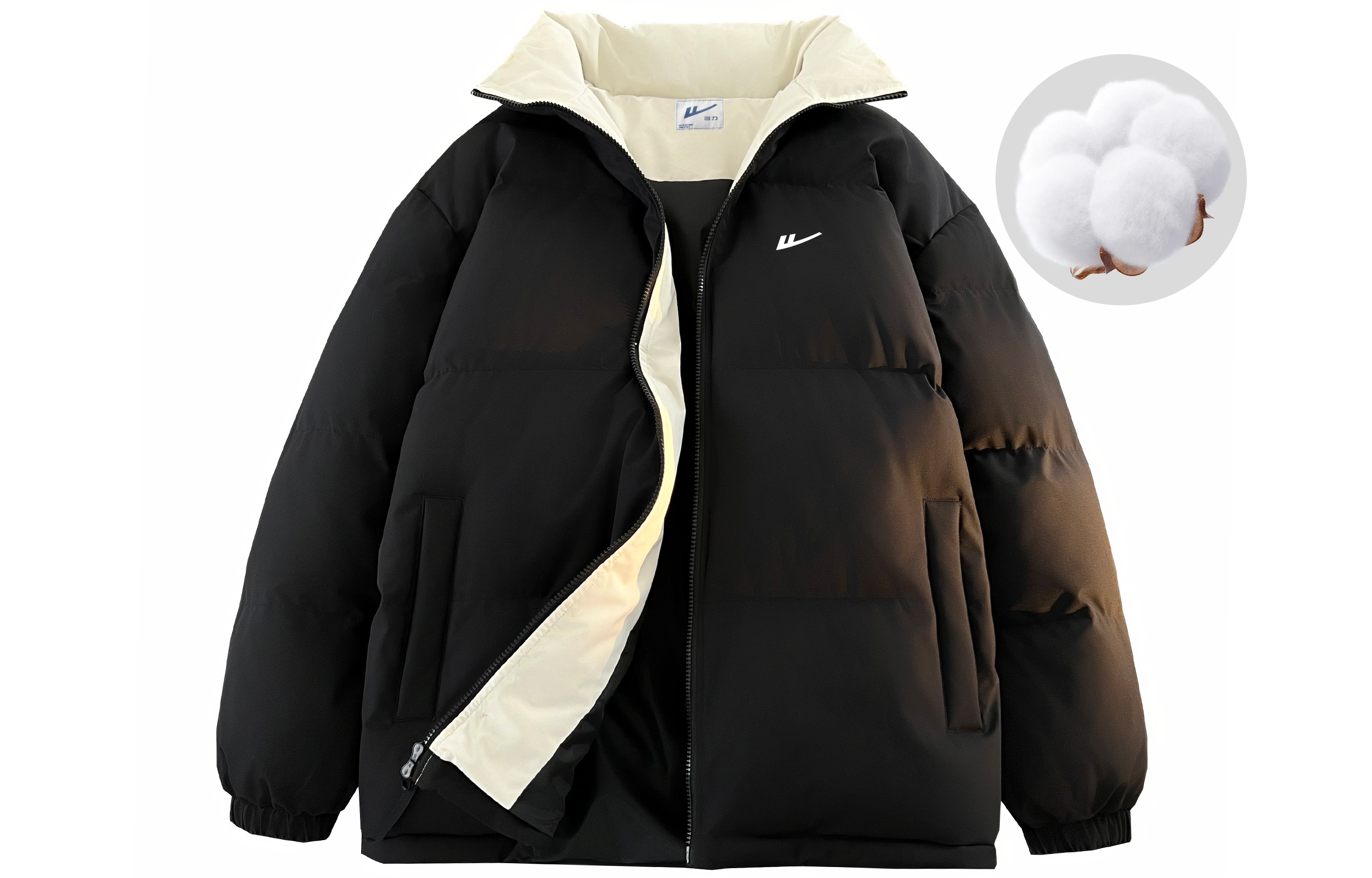 

WARRIOR Пуховик Huichao Riding The Wind Collection унисекс, Black