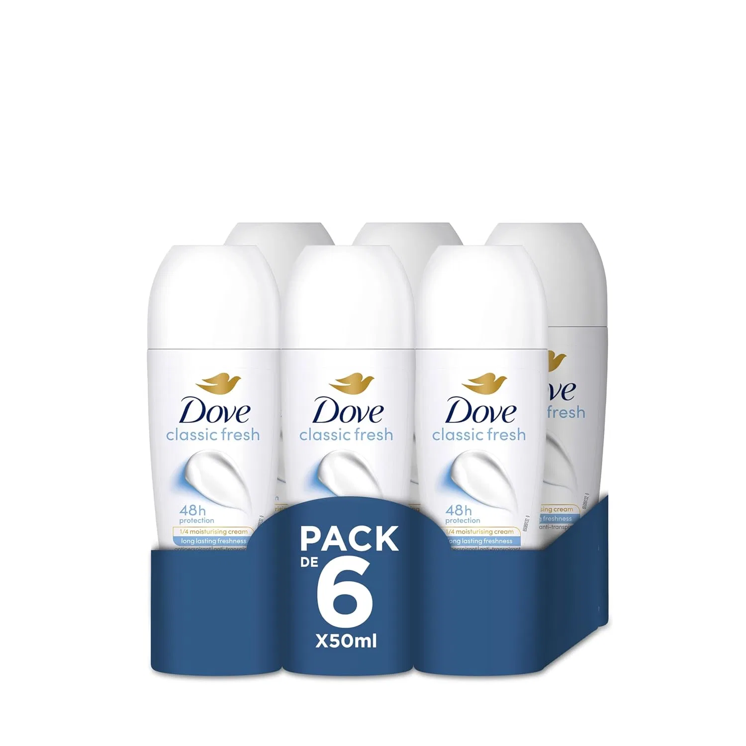 Шариковый дезодорант-антиперспирант Dove Classic (6 x 50 мл) Dove
