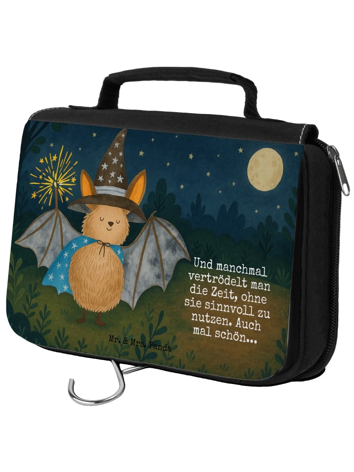 

Mr. & Mrs. Panda Косметичка с изображением летучей мыши и волшебника, а также надписью белого цвета