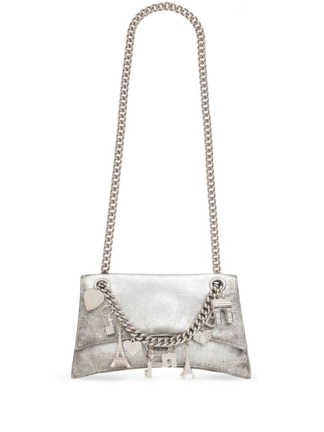 

Сумка-мешок Balenciaga Crush, серебристый