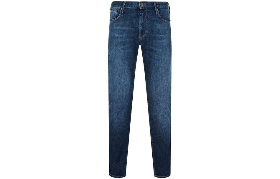 Джинсы с прямыми штанинами J21 EMPORIO ARMANI, средне-синий — фото 4