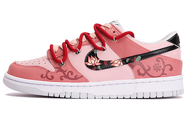 

Кроссовки Nike Dunk Skateboarding Shoes Women's Low-top Pink/Red, розовый