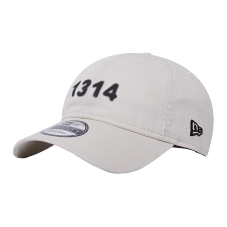 

New Era Хлопковая бейсболка унисекс черная, White