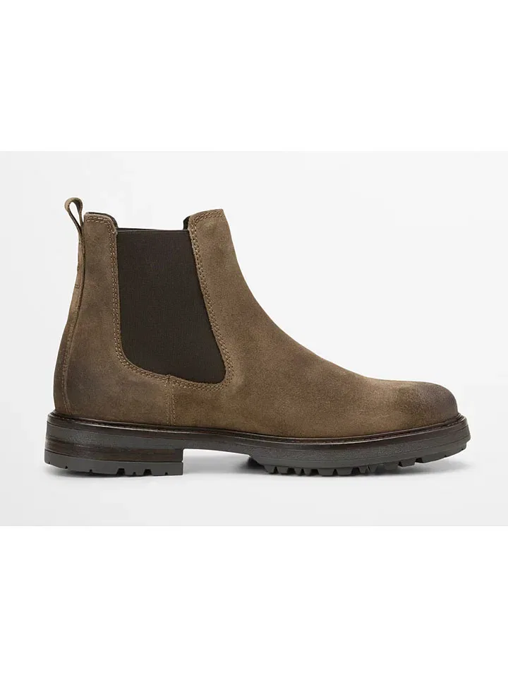 Челси-боты из велюровой кожи, Marc O'Polo Shoes, коричневый — фото 3