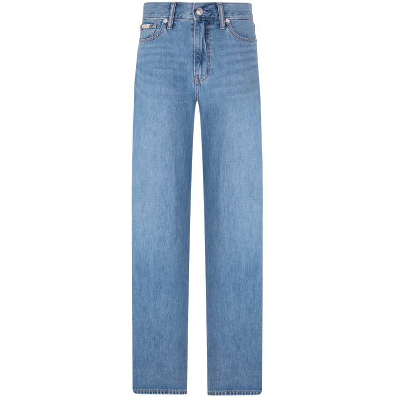 Футболка CALVIN KLEIN Jeans джинсовая светло-голубая — фото 2