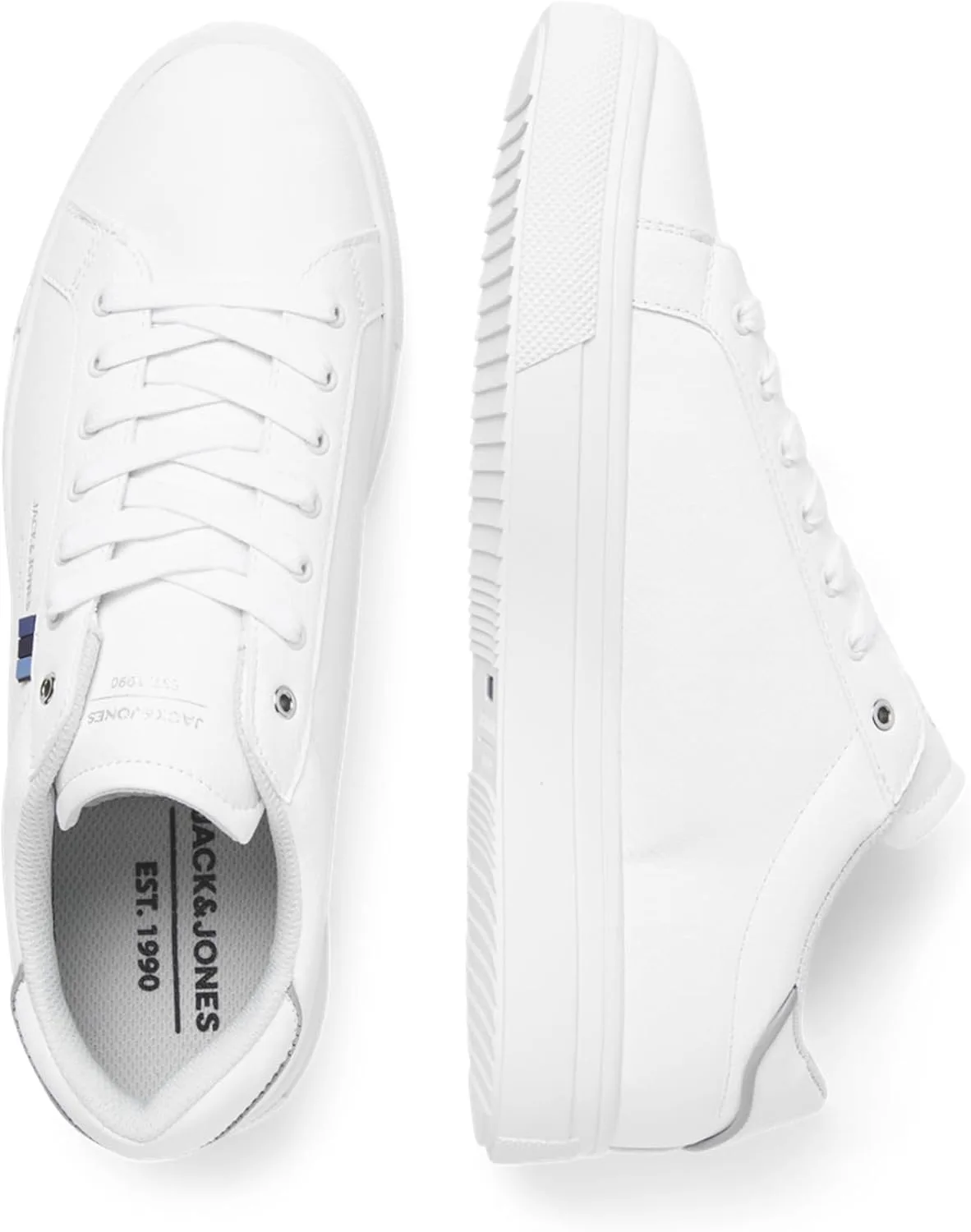 Мужские кроссовки Bestseller A/S из искусственной кожи JACK & JONES, белый — фото 4